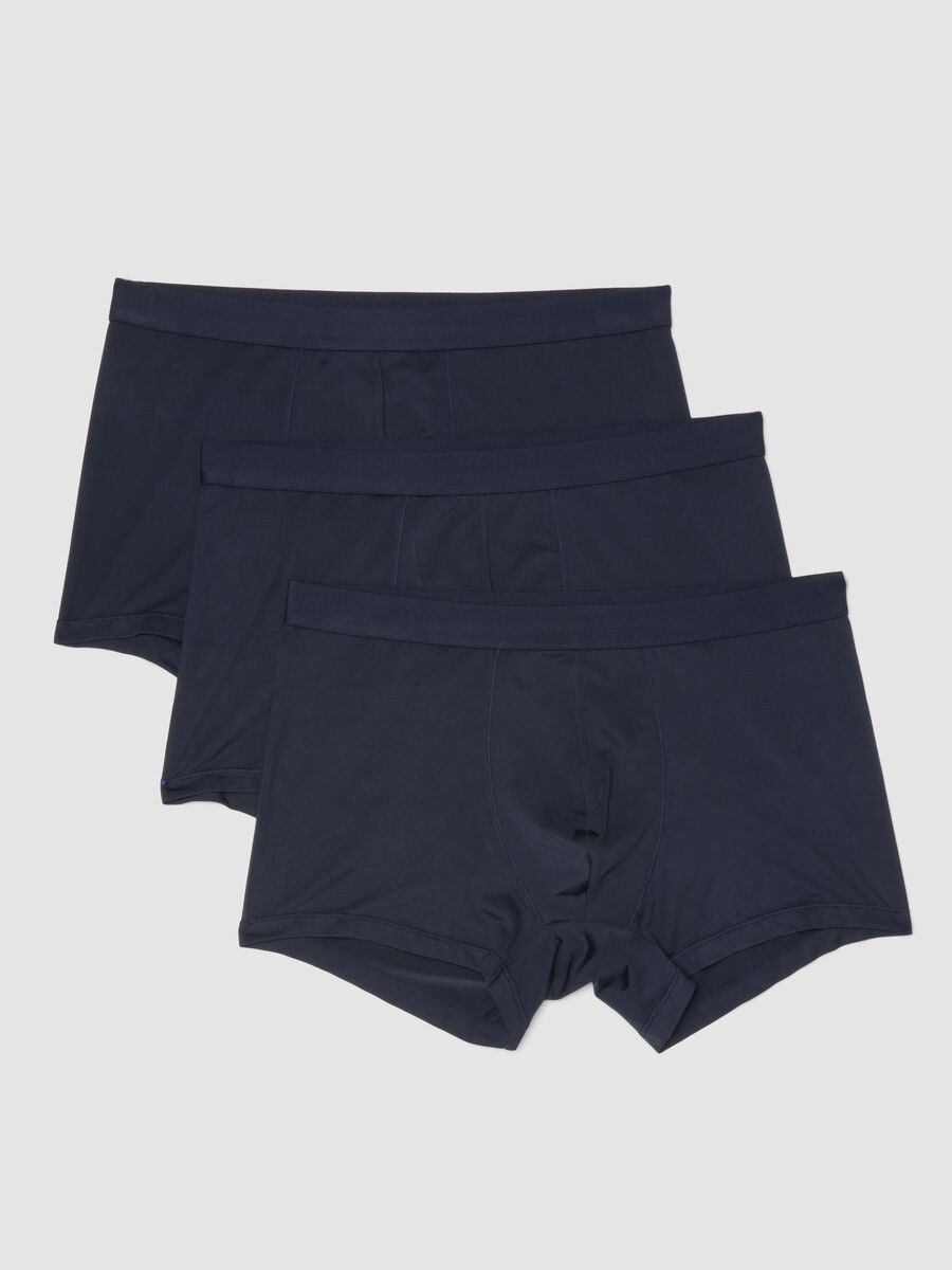 Tripack of men's blue regular fit boxers_0