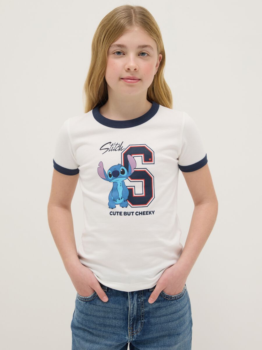 Multicolour fitted cotton T-shirt for girls_0