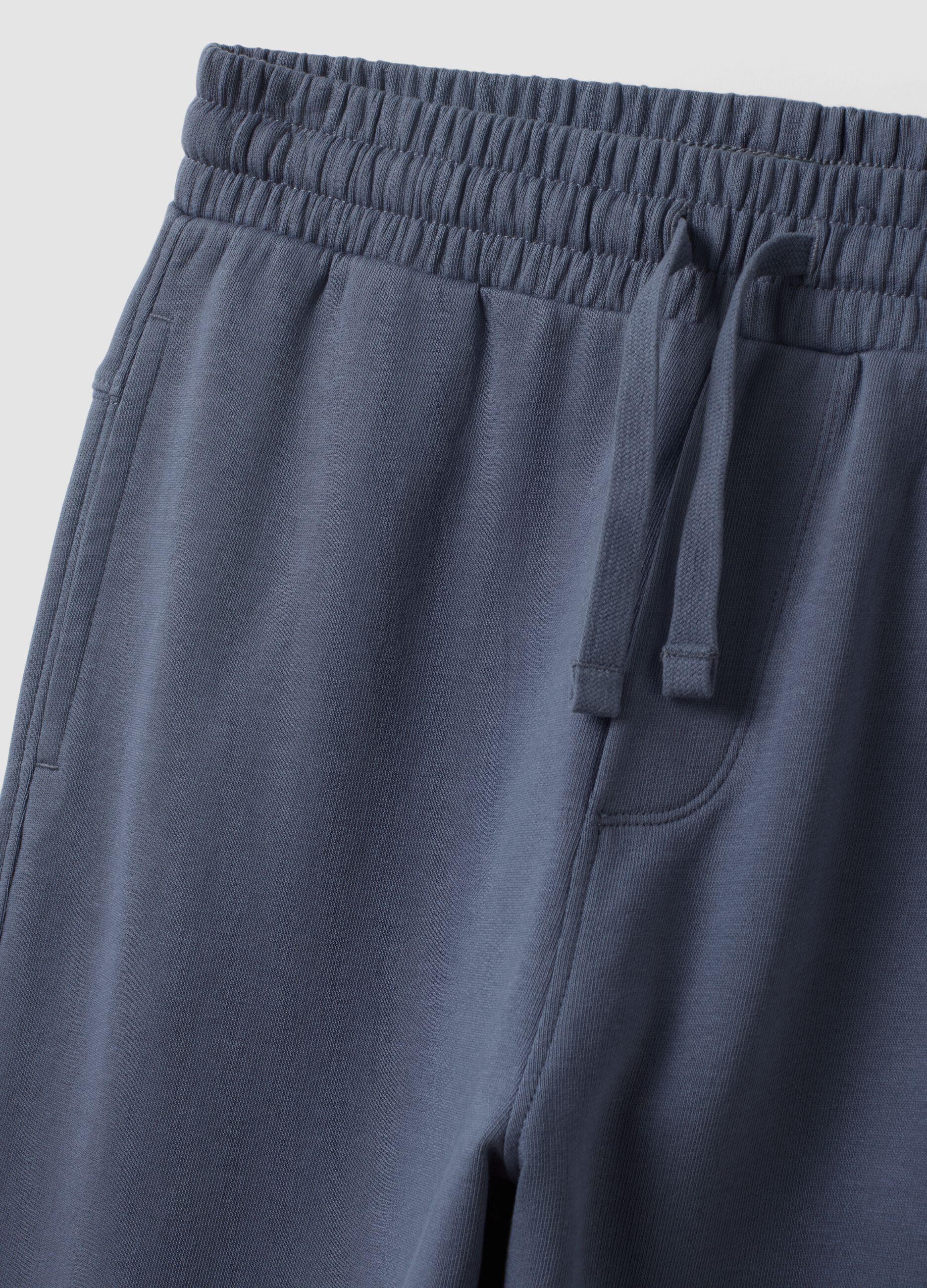 Grey oversized pure cotton jogger trousers with "Get Hyped" slogan for boys