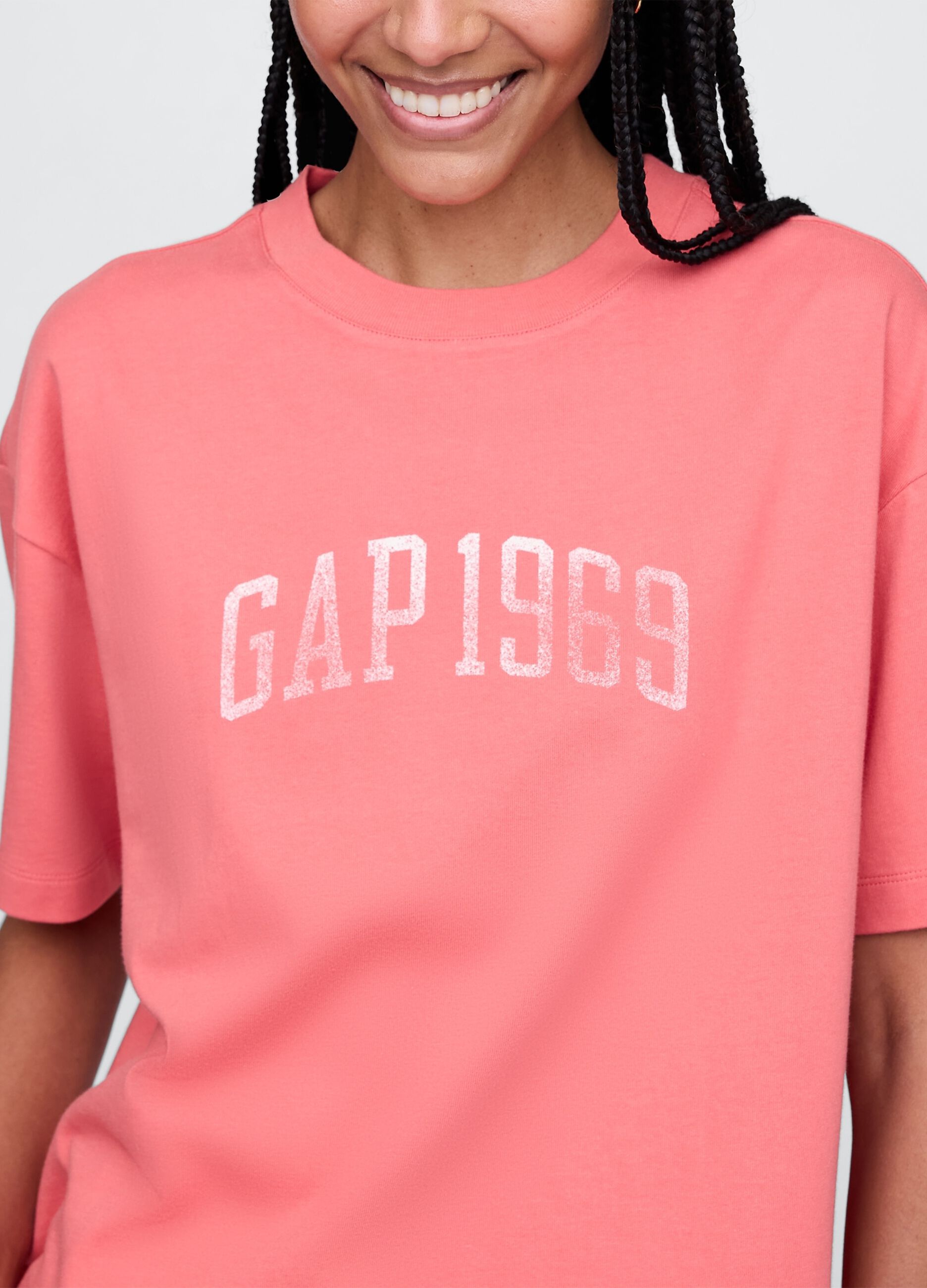 Gap Pink Short Sleeve Cotton T-shirt