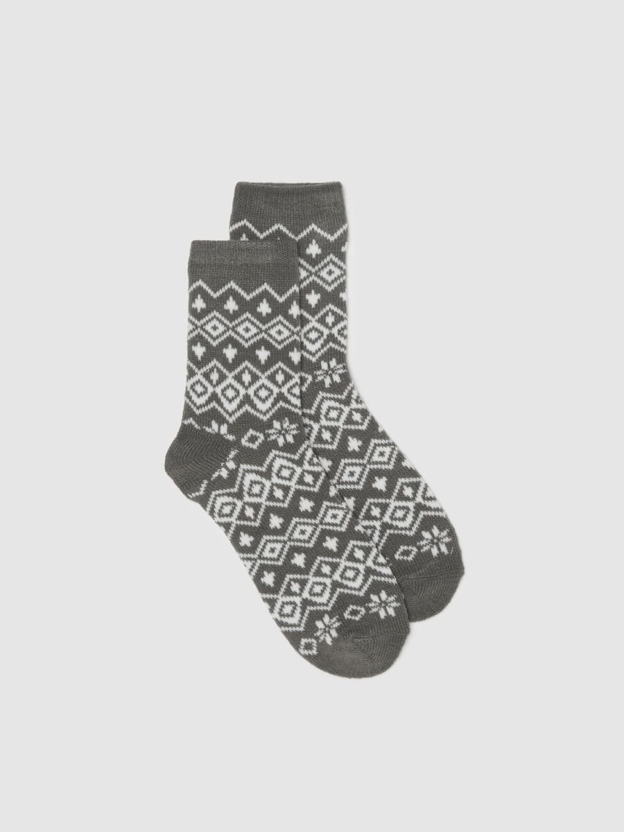 Grey Christmas Socks_0
