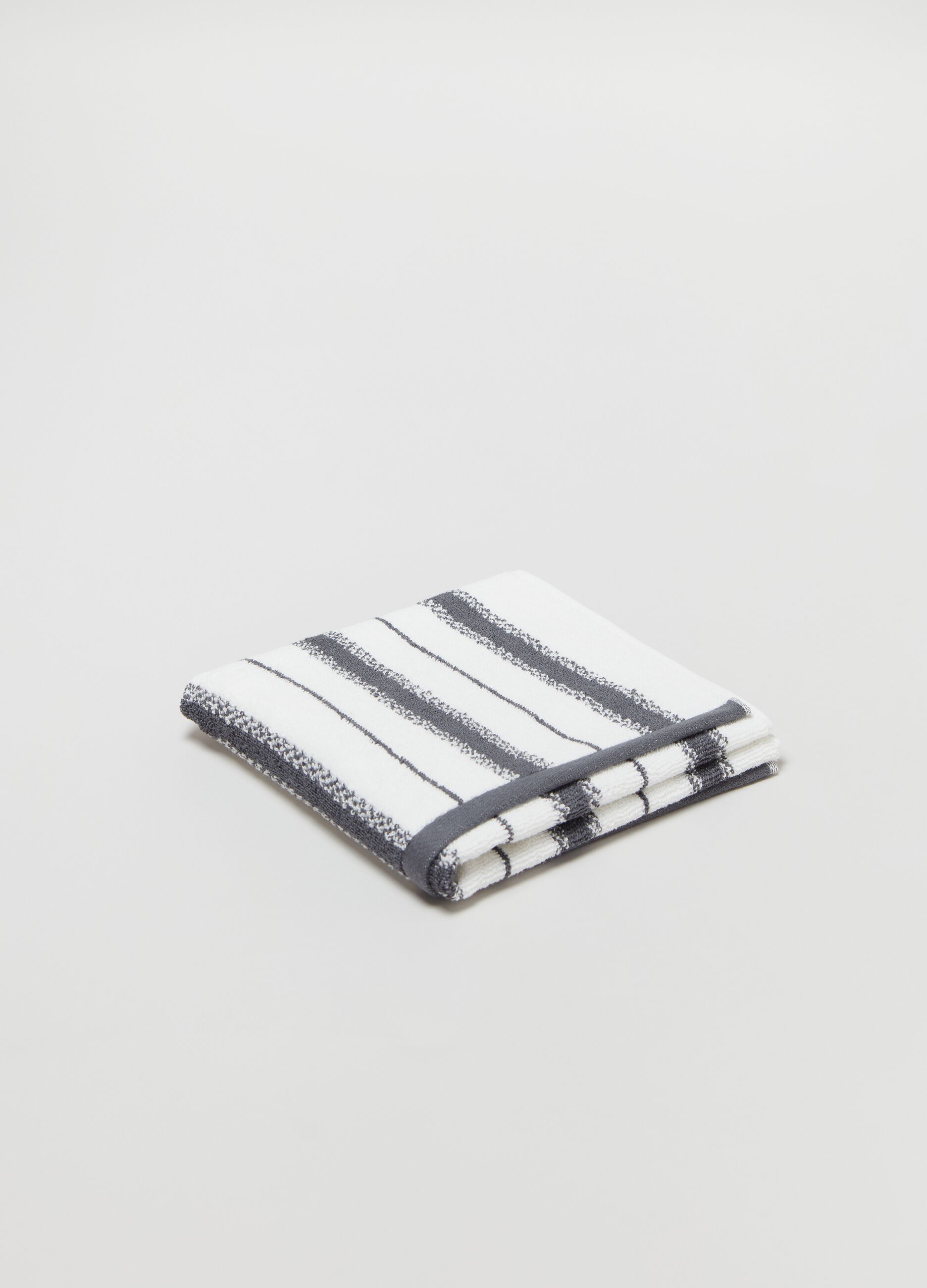 Asciugamano viso 50x90 stripes grigio scuro_0