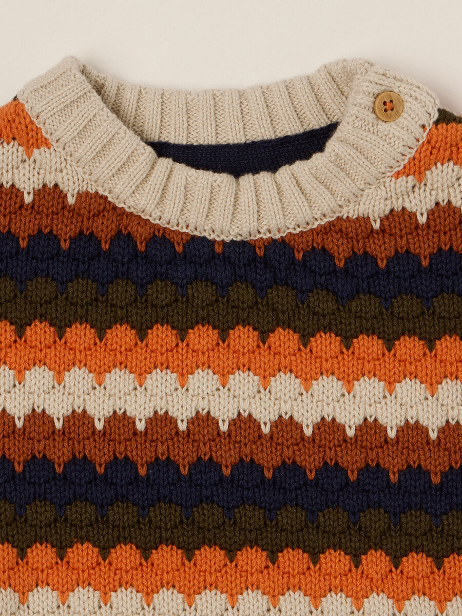 Multicolour cotton sweater for newborn_2