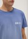 Regular fit blue pure cotton t-shirt with print_3