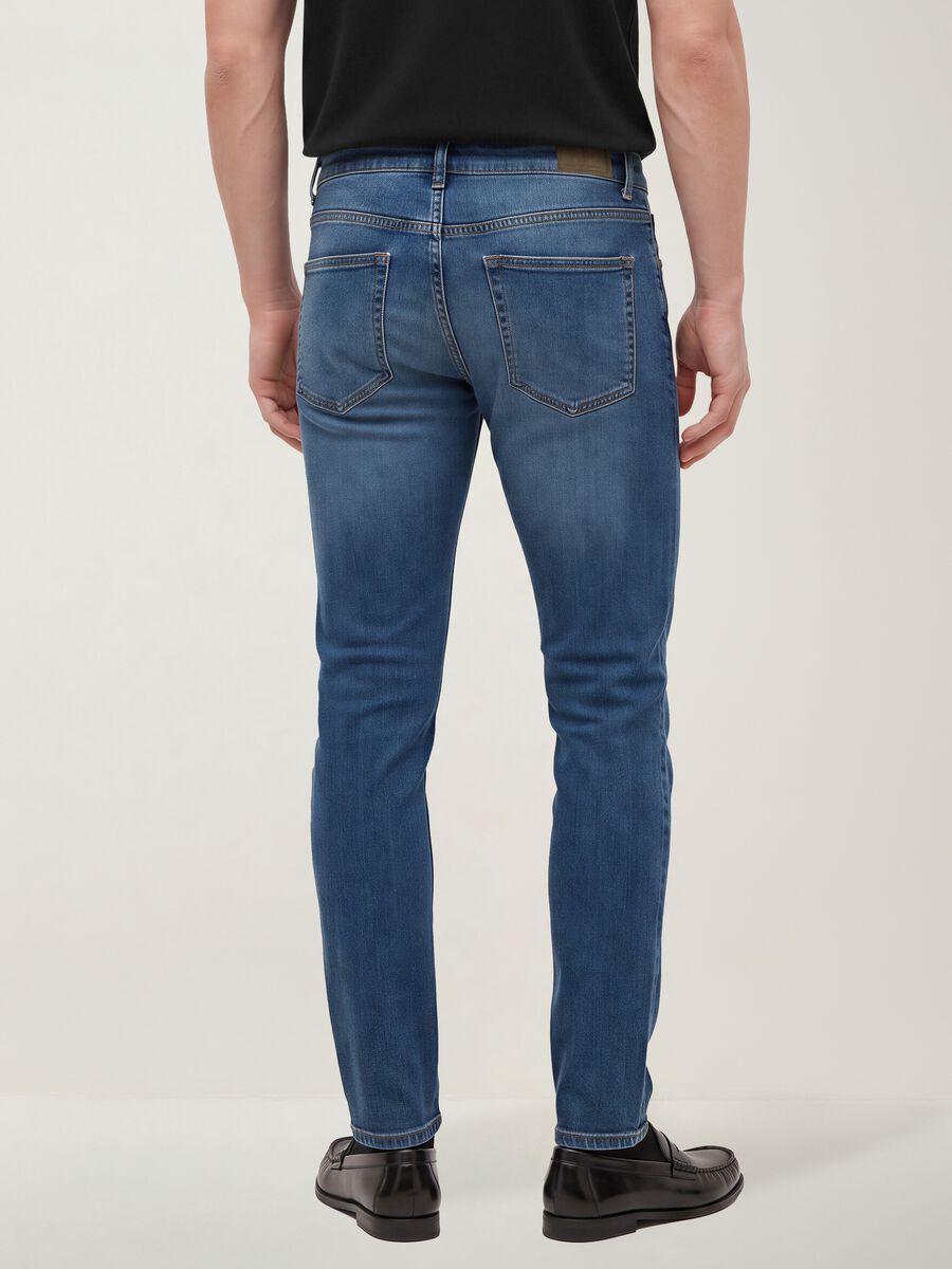 Skinny fit stretch cotton denim jeans_2