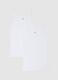 Men's White Cotton Vests Twin Pack_4