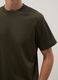 T-shirt girocollo in puro cotone verde regular fit_3