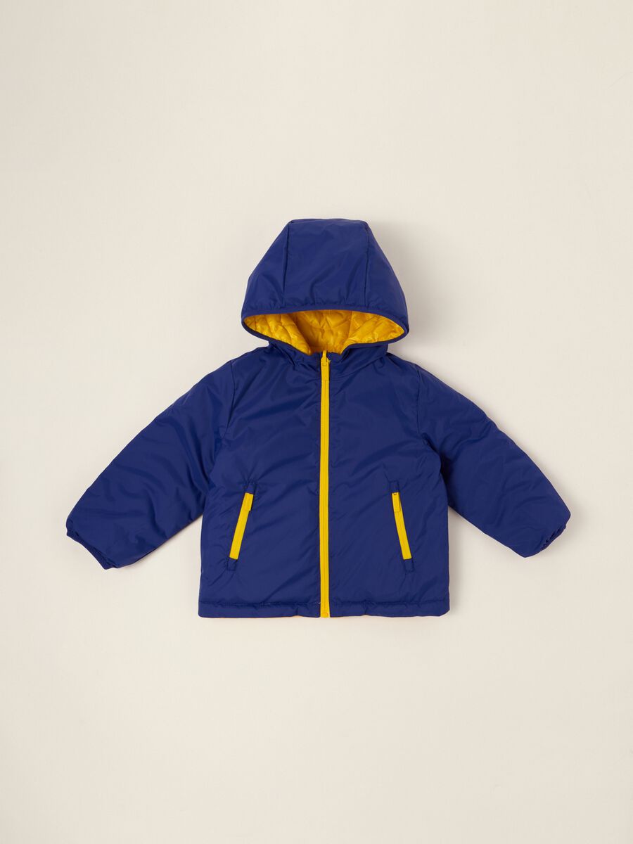 Reversible hooded baby jacket_1