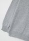 Grey children's sweater in pure cotton with oversized fit_3