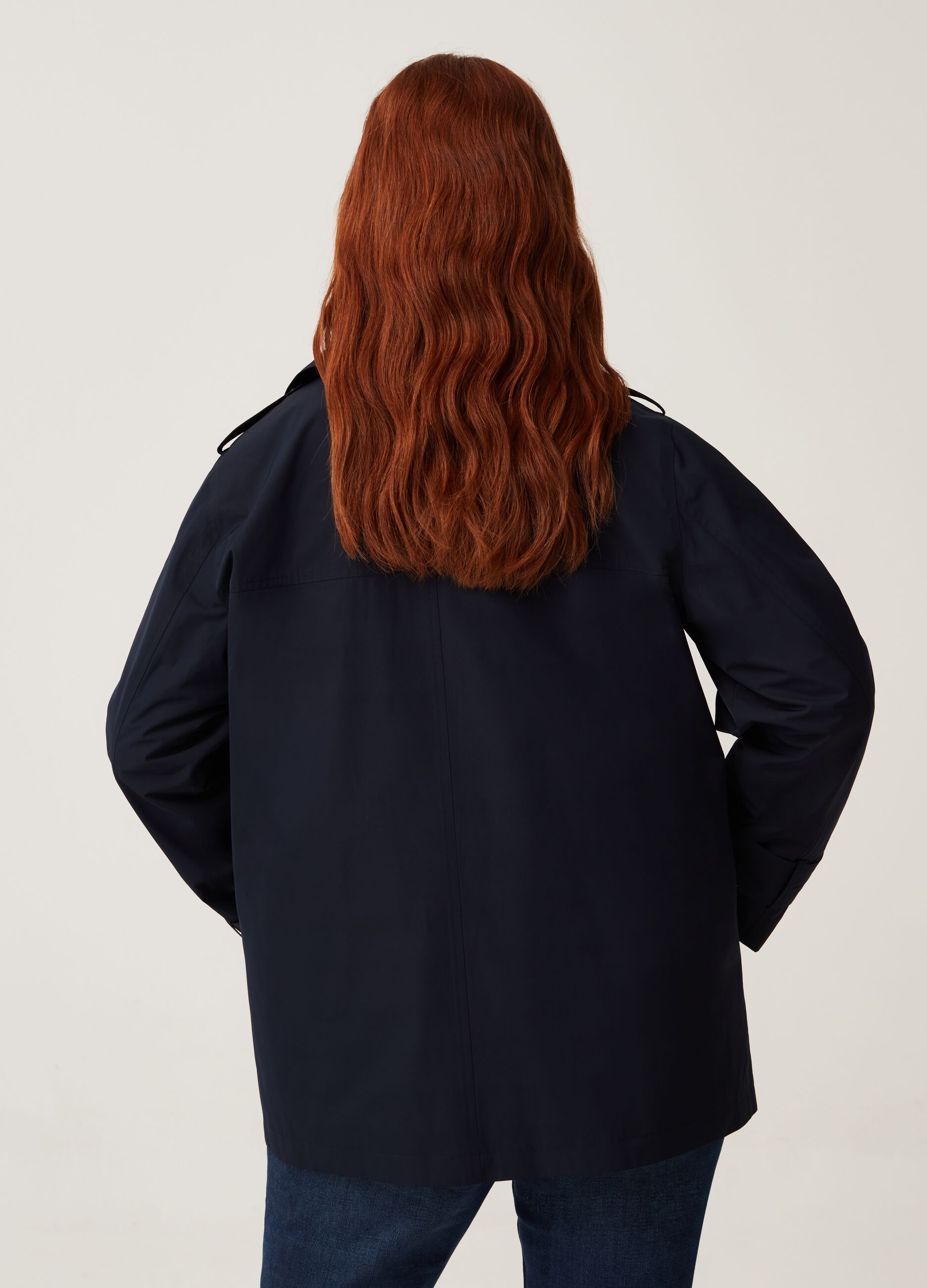 Trench corto doppiopetto Curvy MYA_2