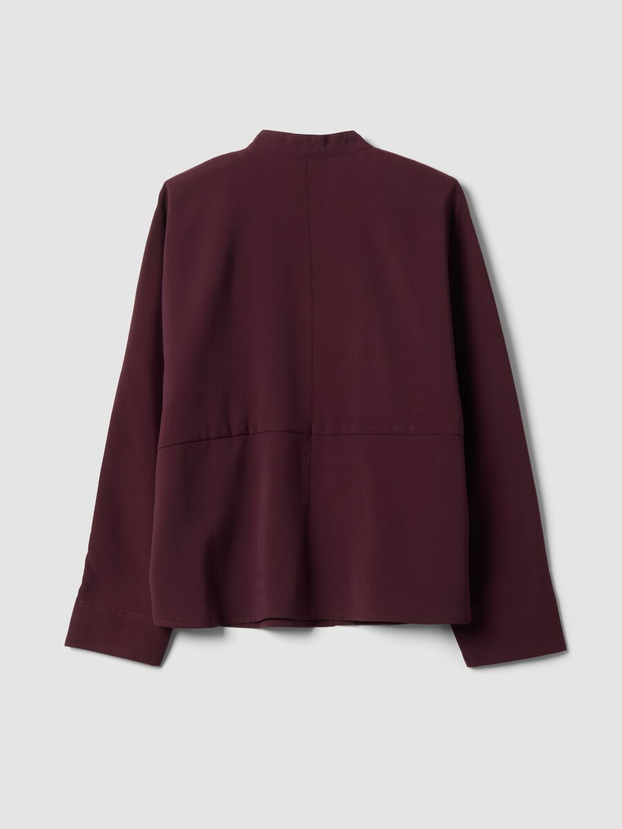 Red viscose-blend regular-fit long-sleeve shirt_2
