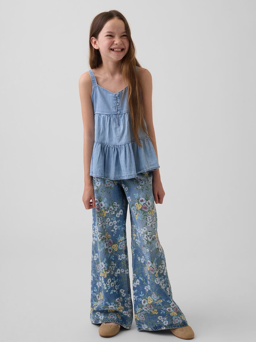 Top denim in puro cotone_2