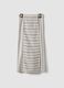 Striped maxi skirt in viscose-linen blend_4