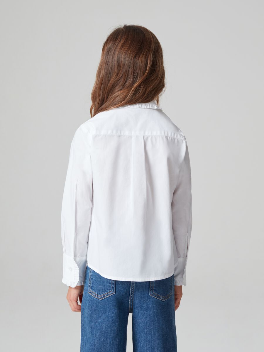 Camicia in cotone con rouches_2
