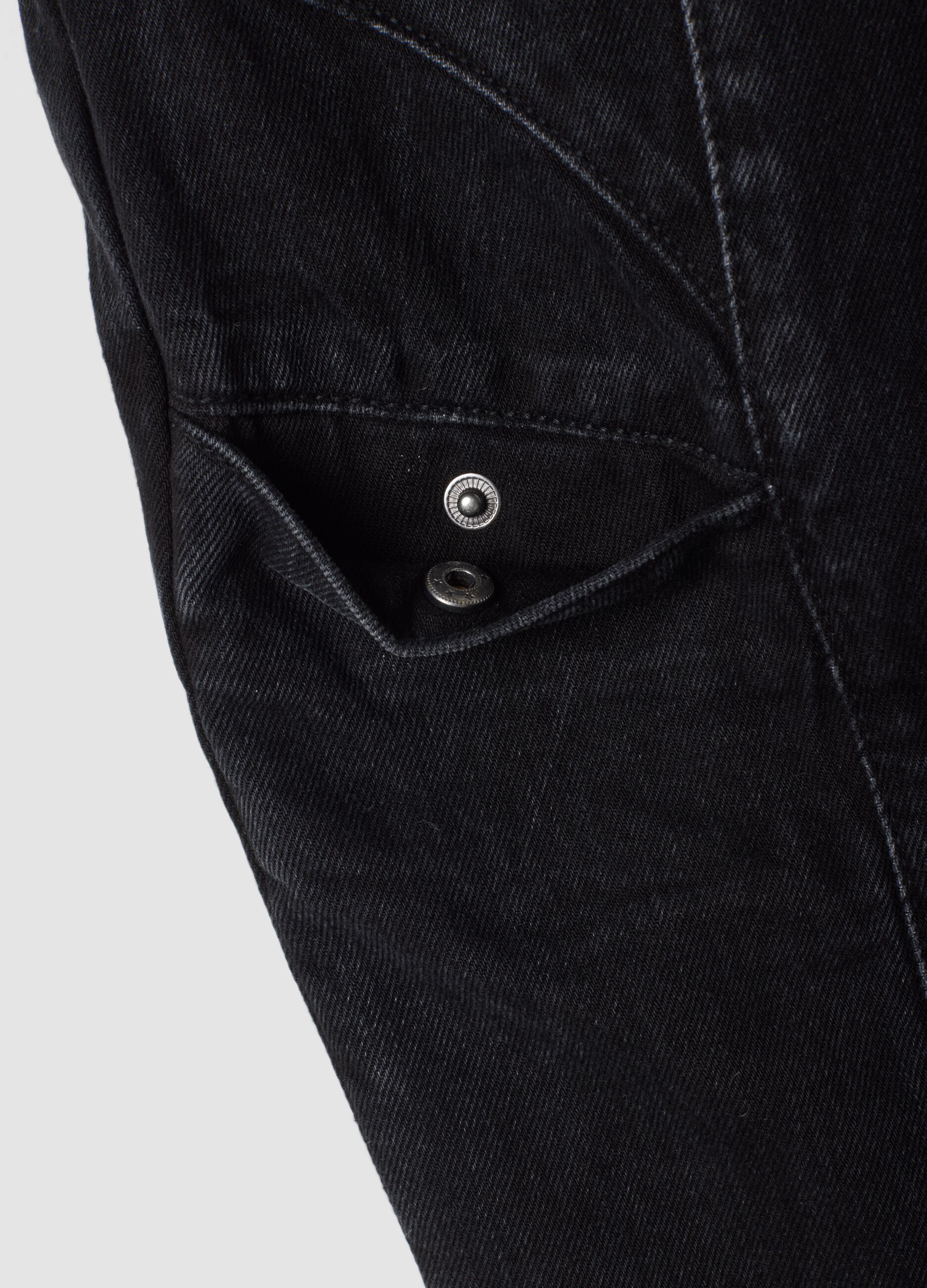 Washed Black Baggy Denim