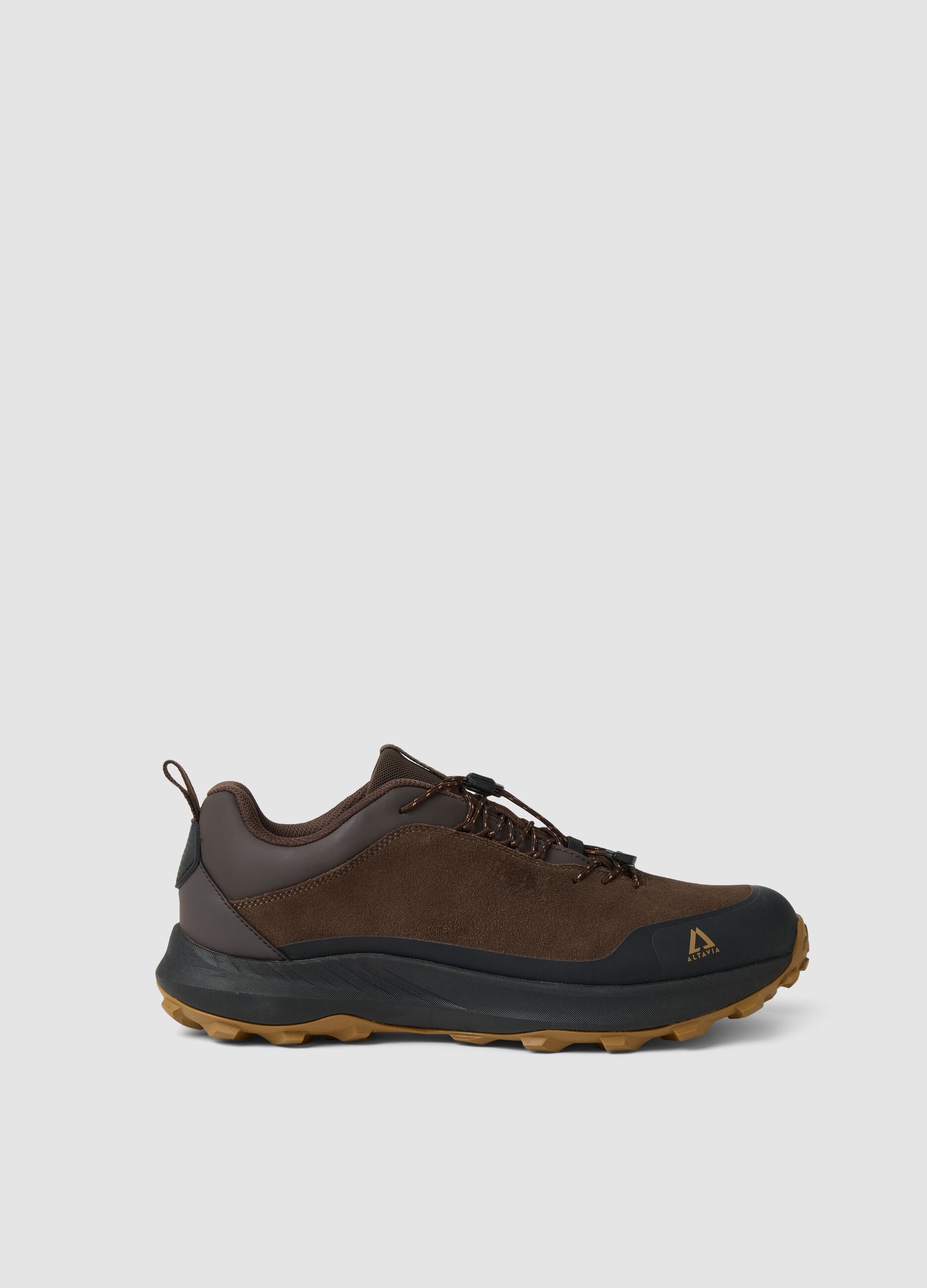 Water-Repellent Genuine Leather Outdoor Shoe ALTAVIA WITH DEBORAH COMPAGNONI