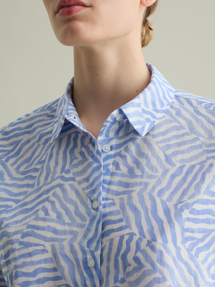 Cotton shirt with patterned print_2