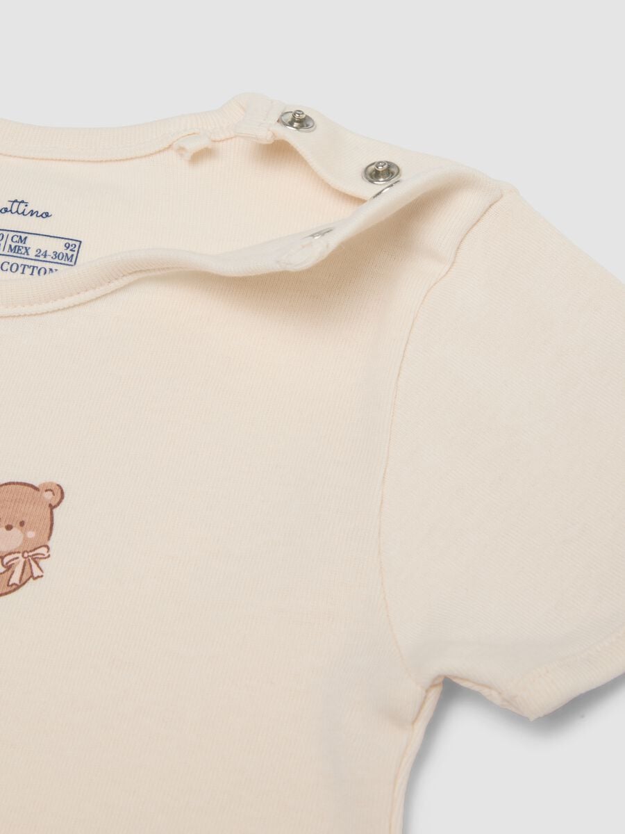 Bipack t-shirt multicolor in puro cotone organico a girocollo con stampa_3