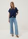 Blue pure cotton blouse_1