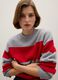 Grey and Red Striped Jumper_0