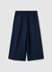 Culotte blu da bambina regular fit con elastico in vita_1