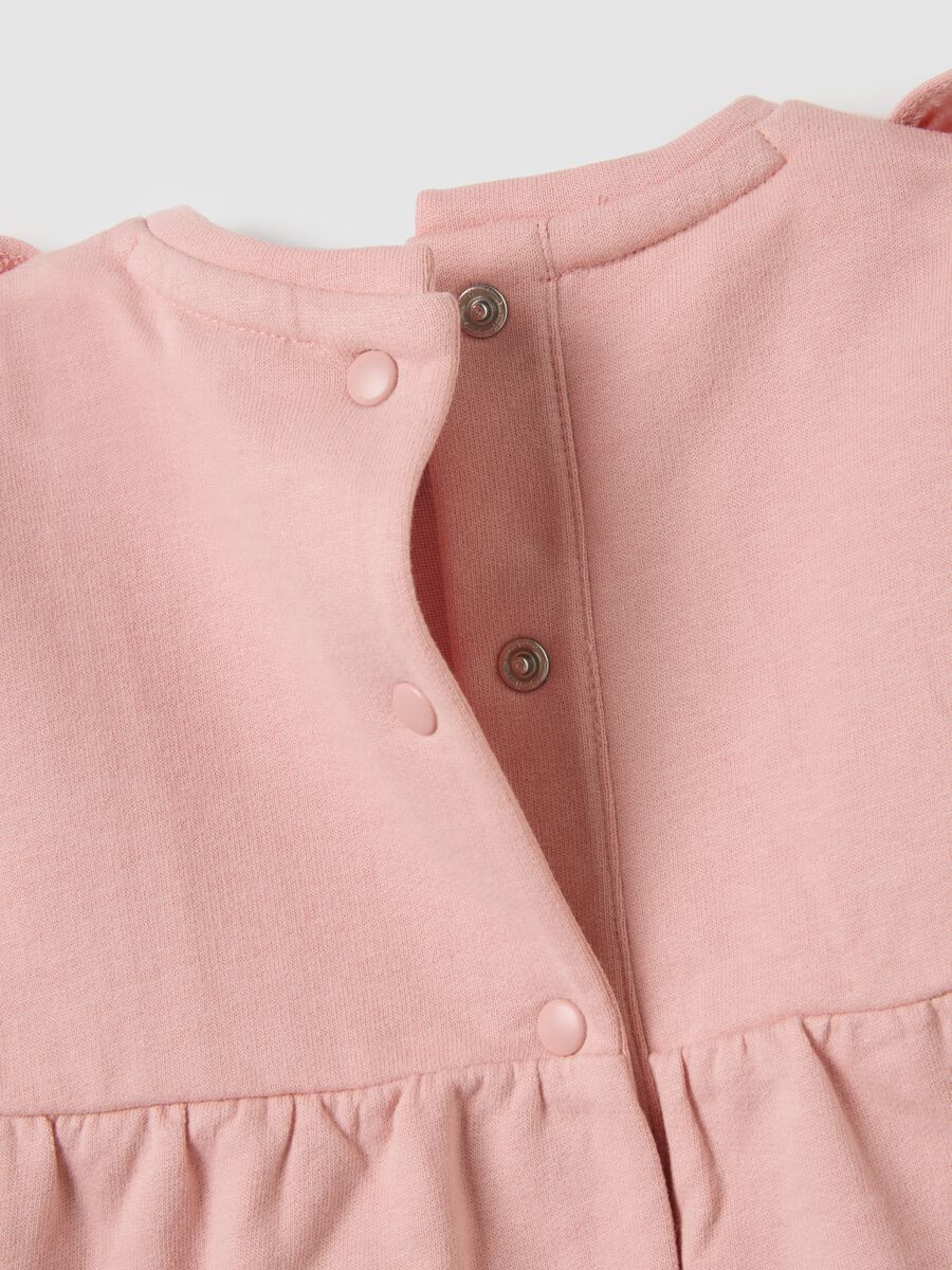 Baby girl's pink pure cotton sleepsuit_3