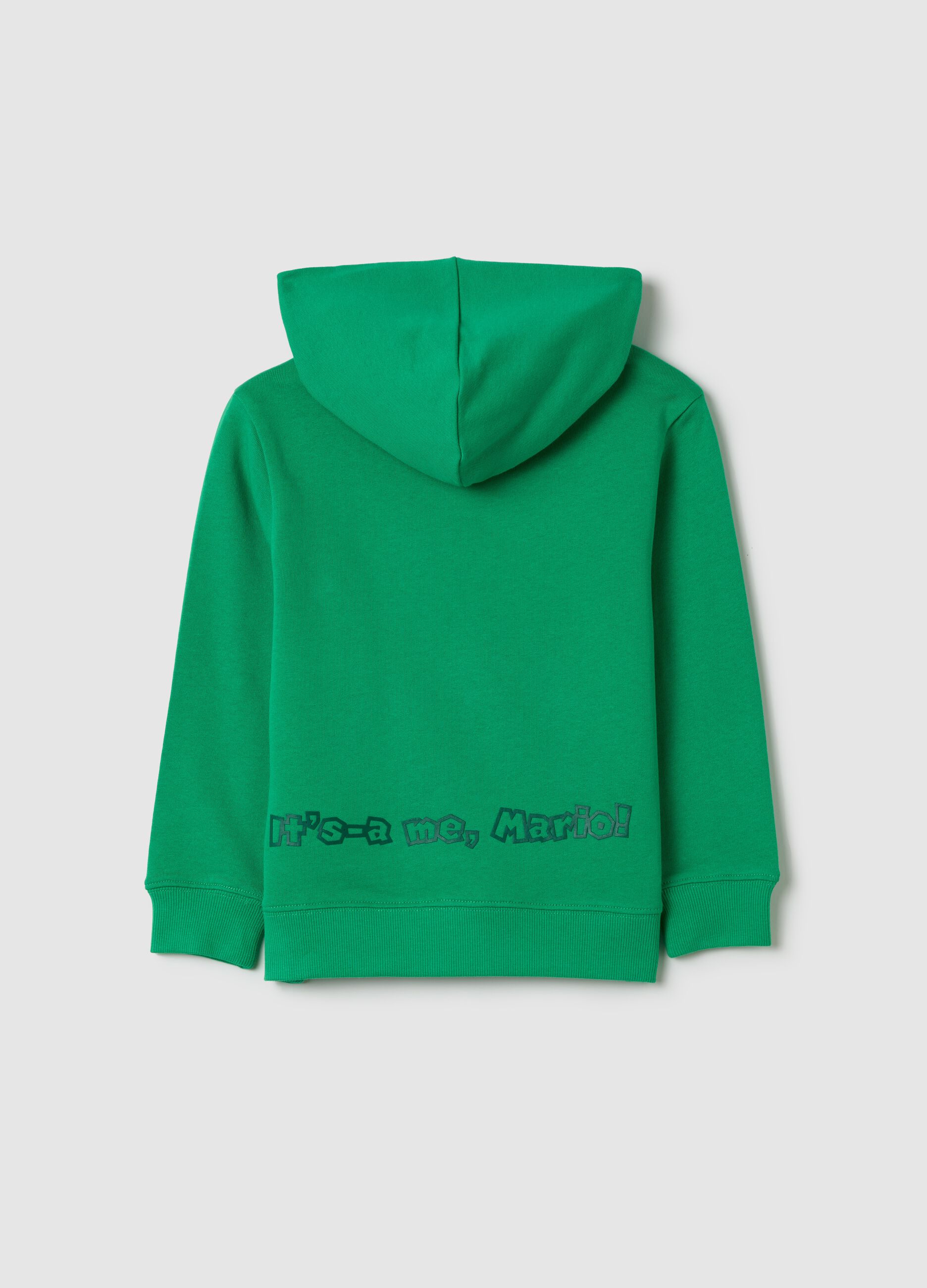 Sweatshirt with hood and Super Mario™ print