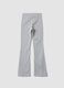 Girls&rsquo; grey flared leggings in stretch organic cotton_5