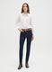 High-waisted stretch cotton blue skinny jeans_0