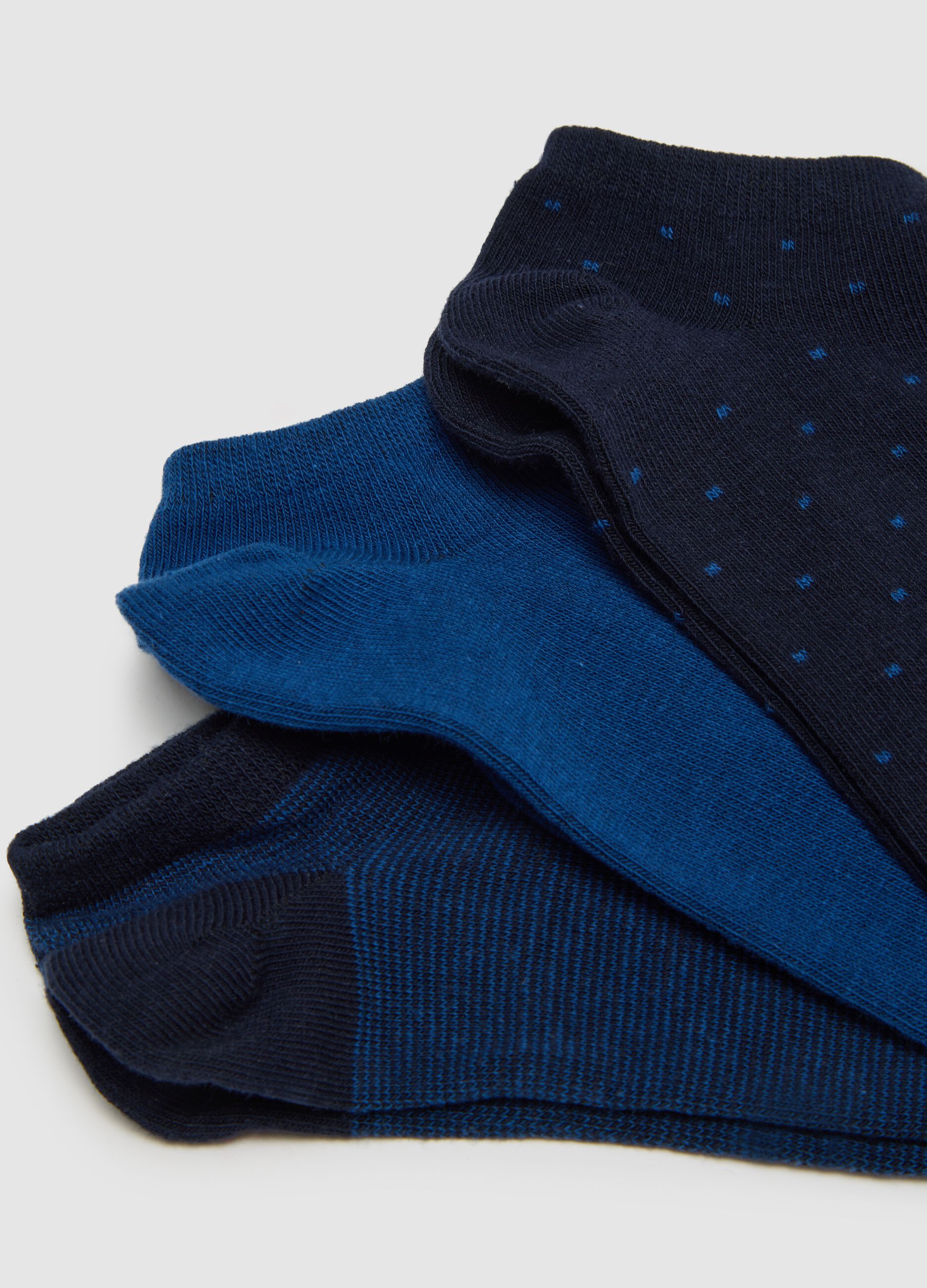 Multipack of multicoloured cotton blend sports socks