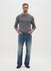 Regular Fit Grey Cotton Blend Jumper_0