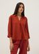 Red linen and viscose blend V-neck regular-fit shirt_2