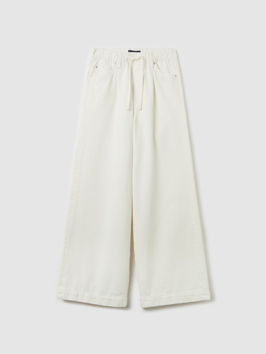 Wide-leg jeans with drawstring_4