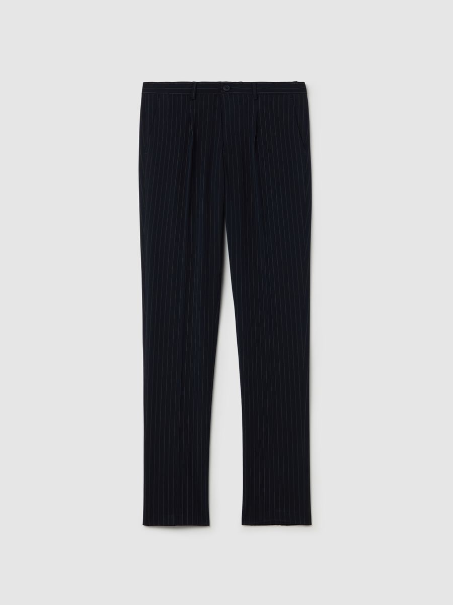 Abito gessato doppiopetto easy fit_5