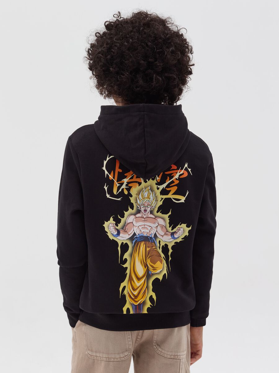 Sweatshirt with hood and Goku print_2