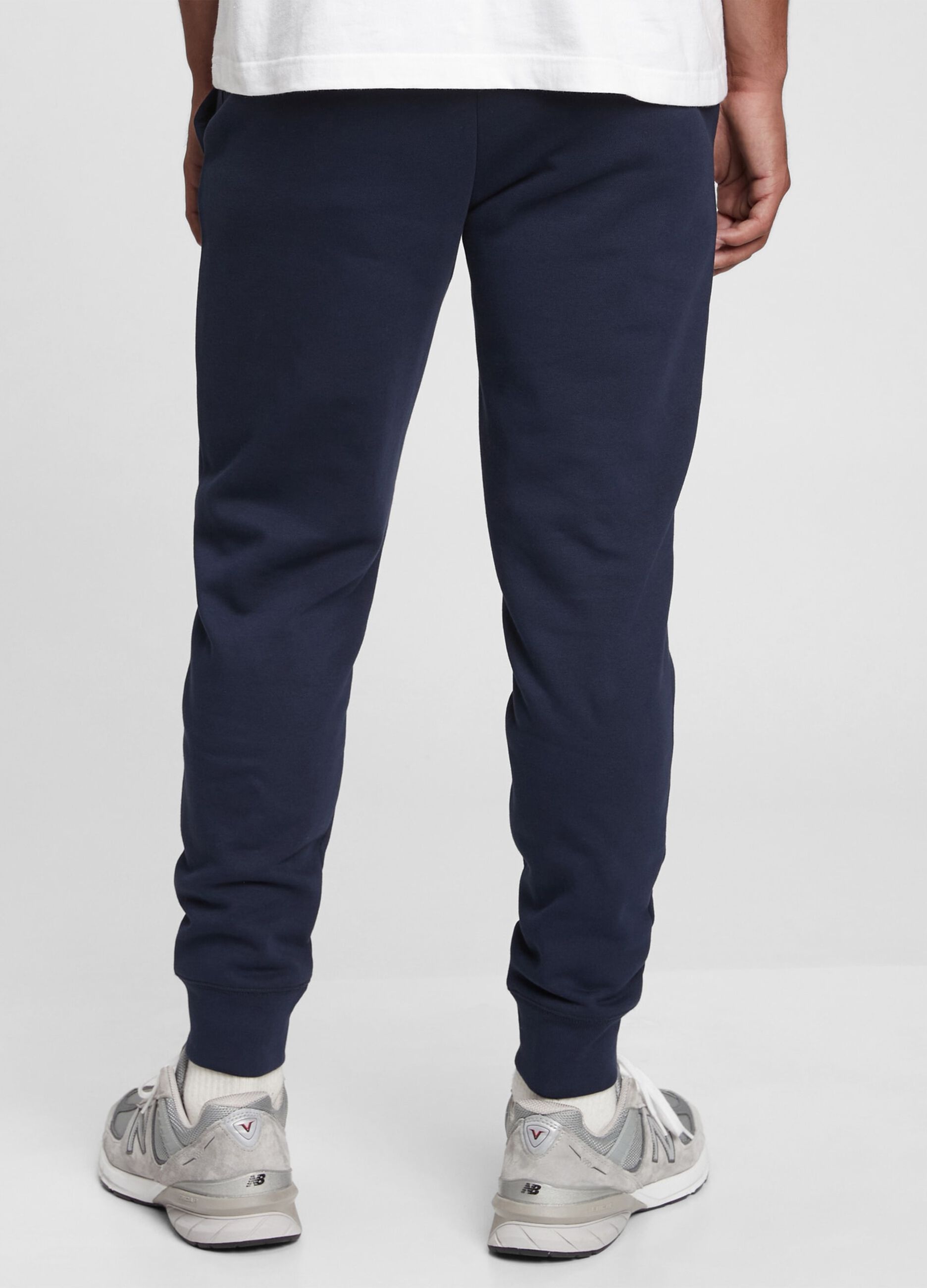 Fleece joggers with logo embroidery