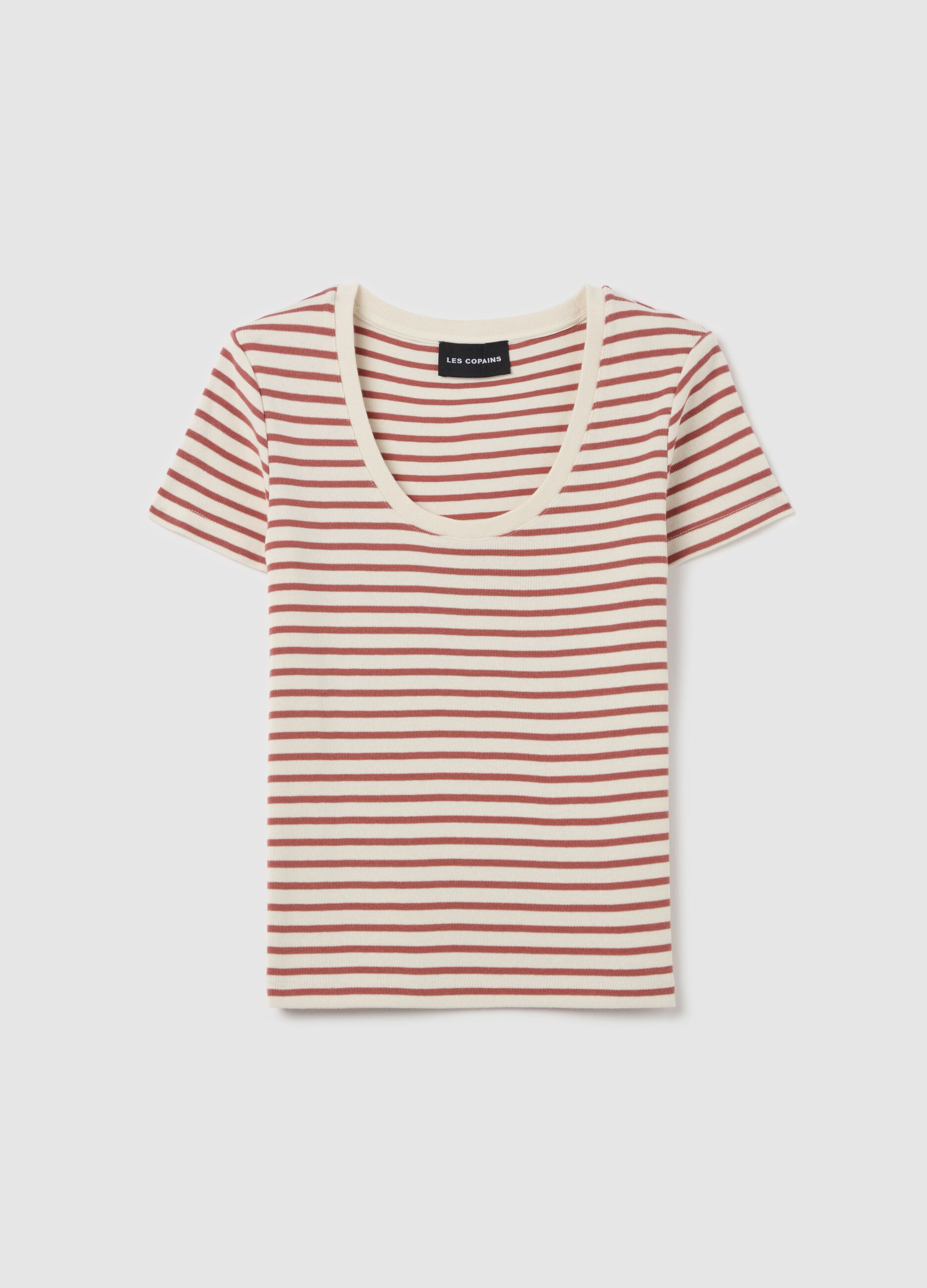 Striped cotton T-shirt