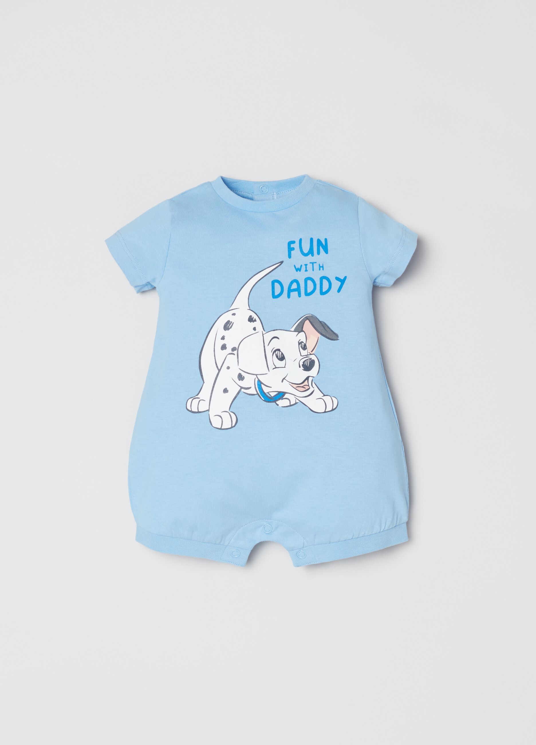 Romper suit with One Hundred and One Dalmatians print