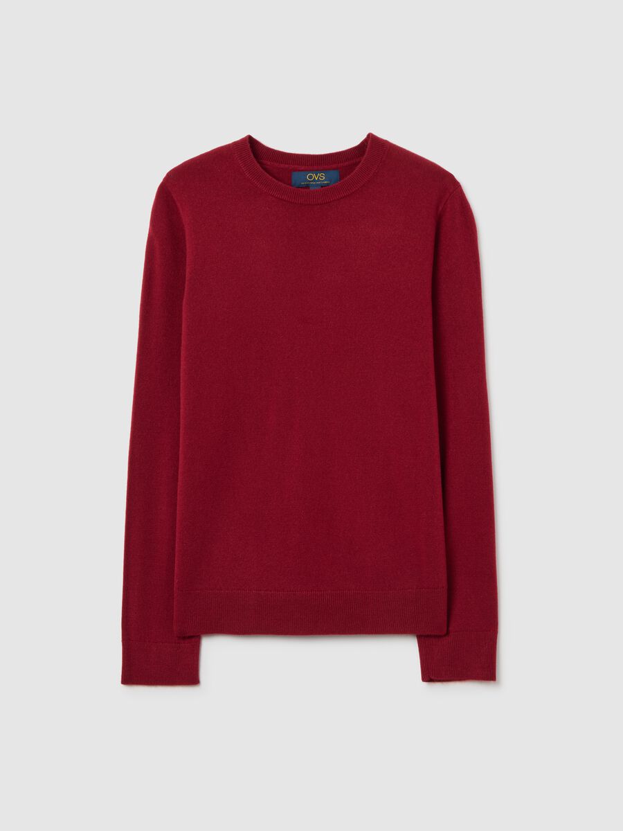 Red Regular Fit Sweater_4