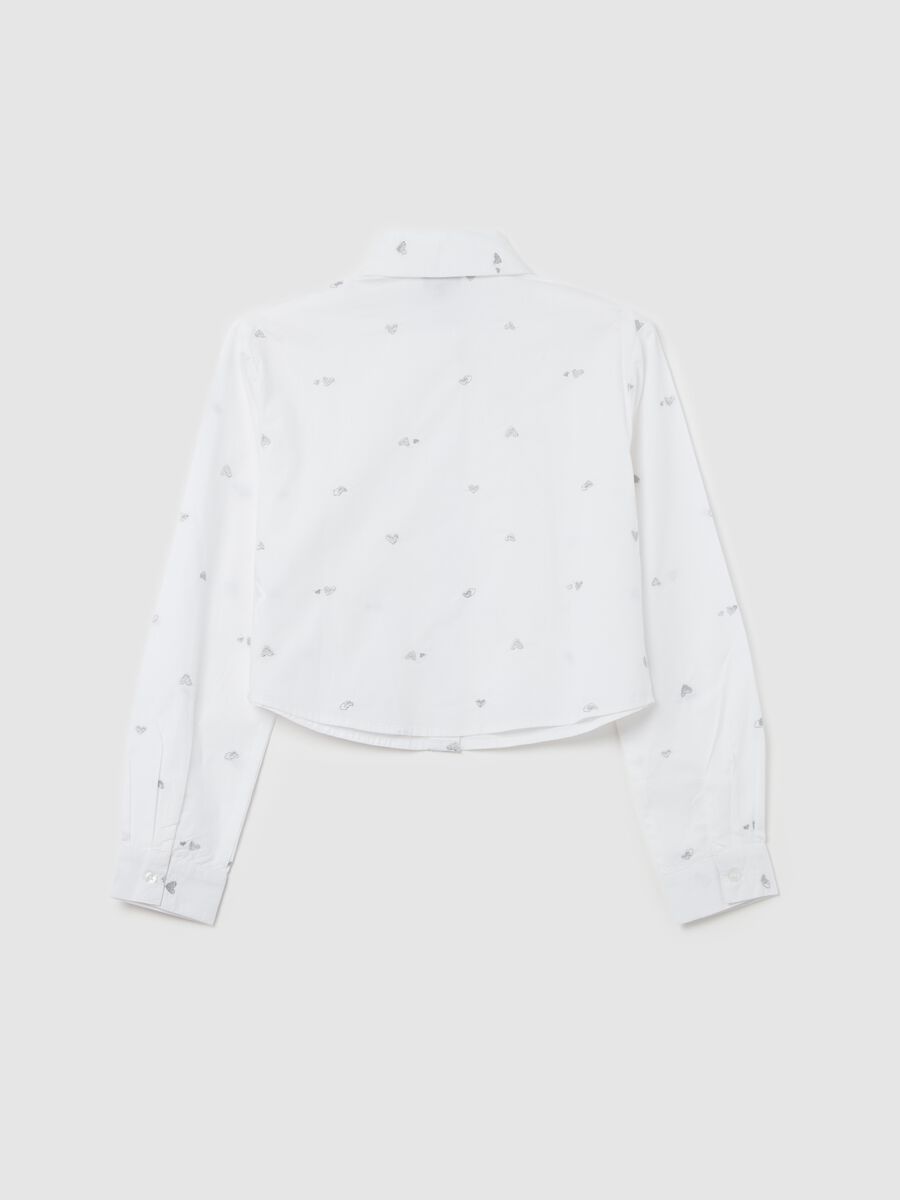 Cotton shirt with hearts embroidery_4