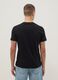 Black pure cotton regular fit V-neck t-shirt_2