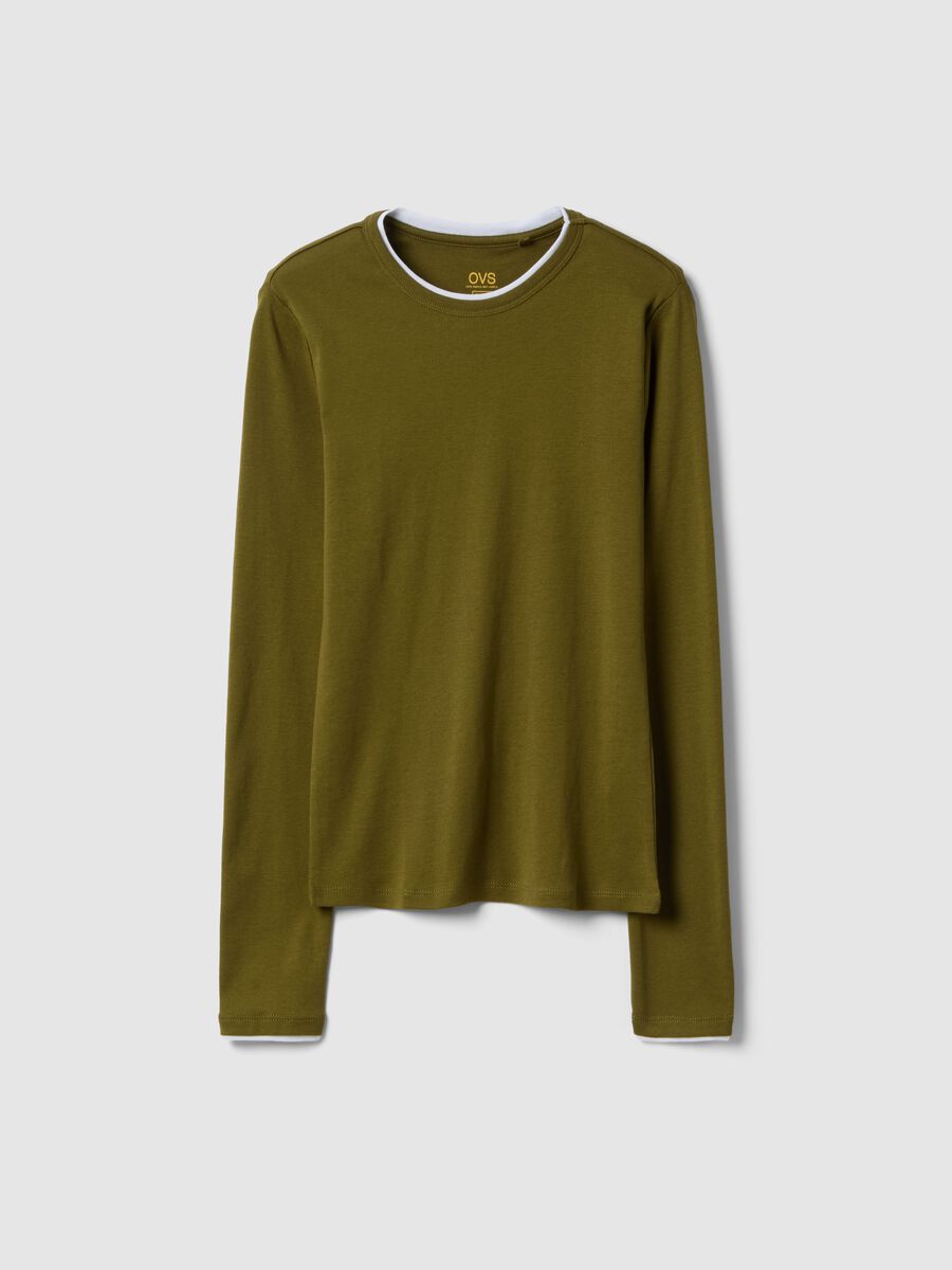 Pure Cotton Green Long Sleeve Regular Fit Shirt_4