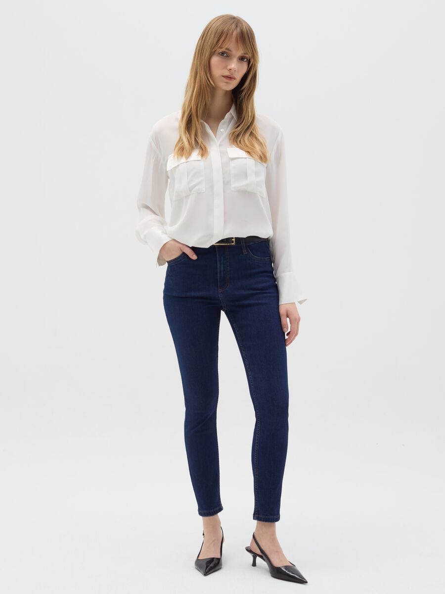Skinny-fit jeans with five pockets_0
