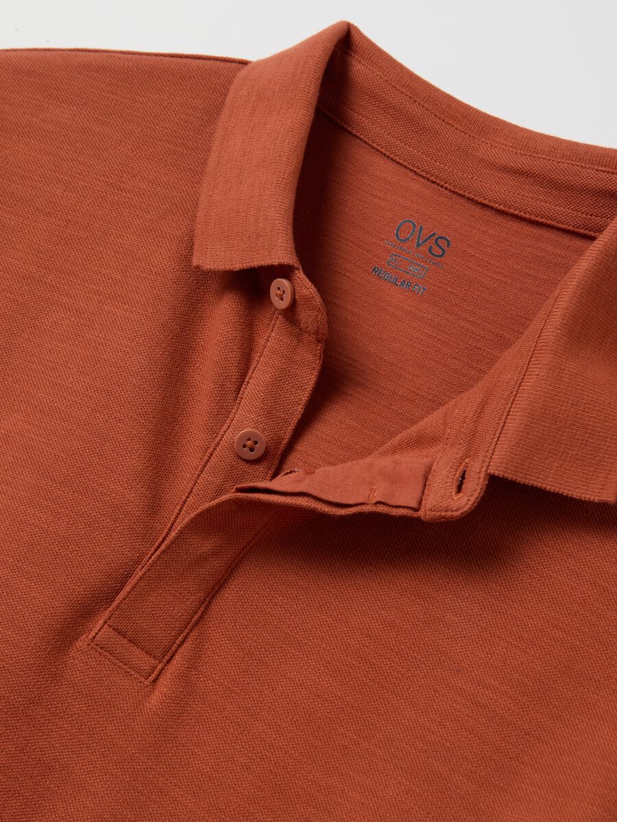 Regular-fit polo shirt in jersey slub_5