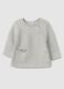 Baby's grey pure cotton cardigan regular fit with koala pocket_0