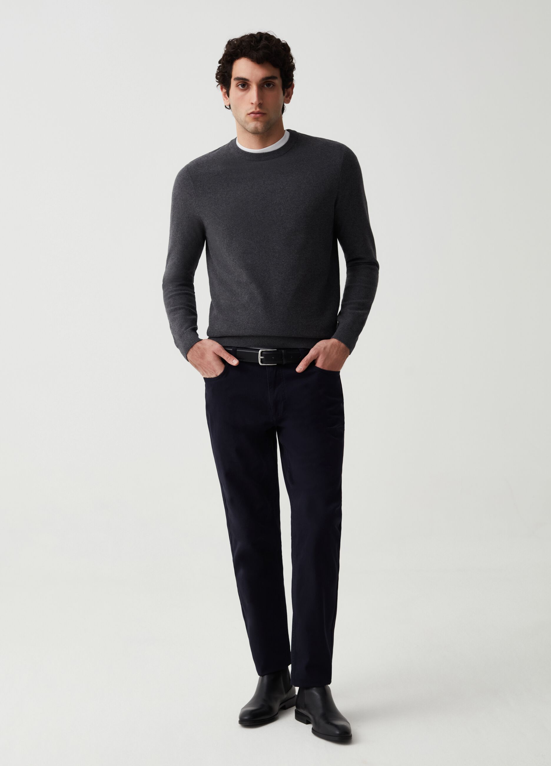 Pantaloni regular fit cinque tasche