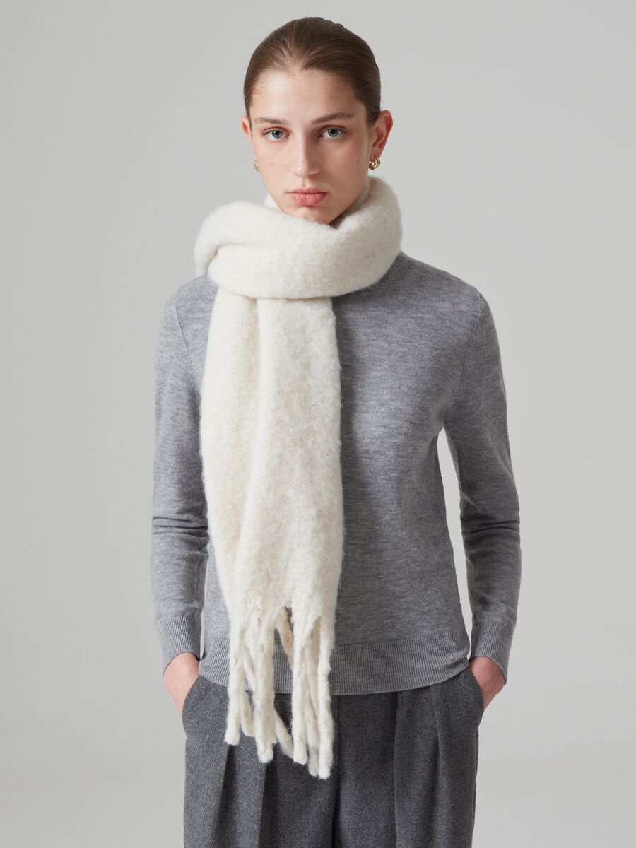 Wool top with round neck_0