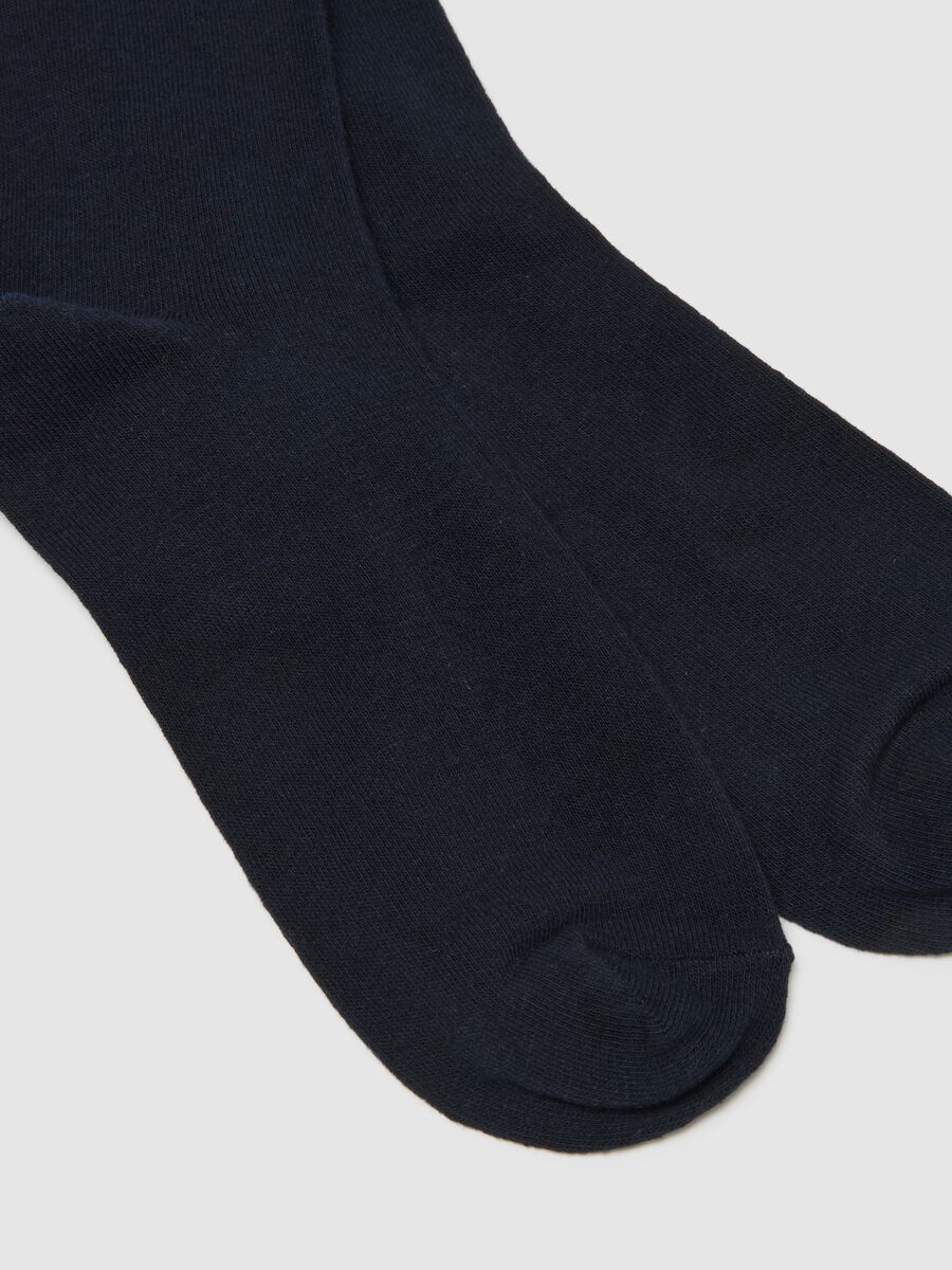 Black long Christmas cotton blend socks_2