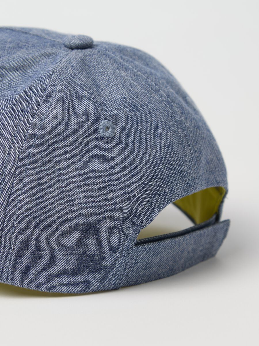 Blue Batman cap in chambray_2