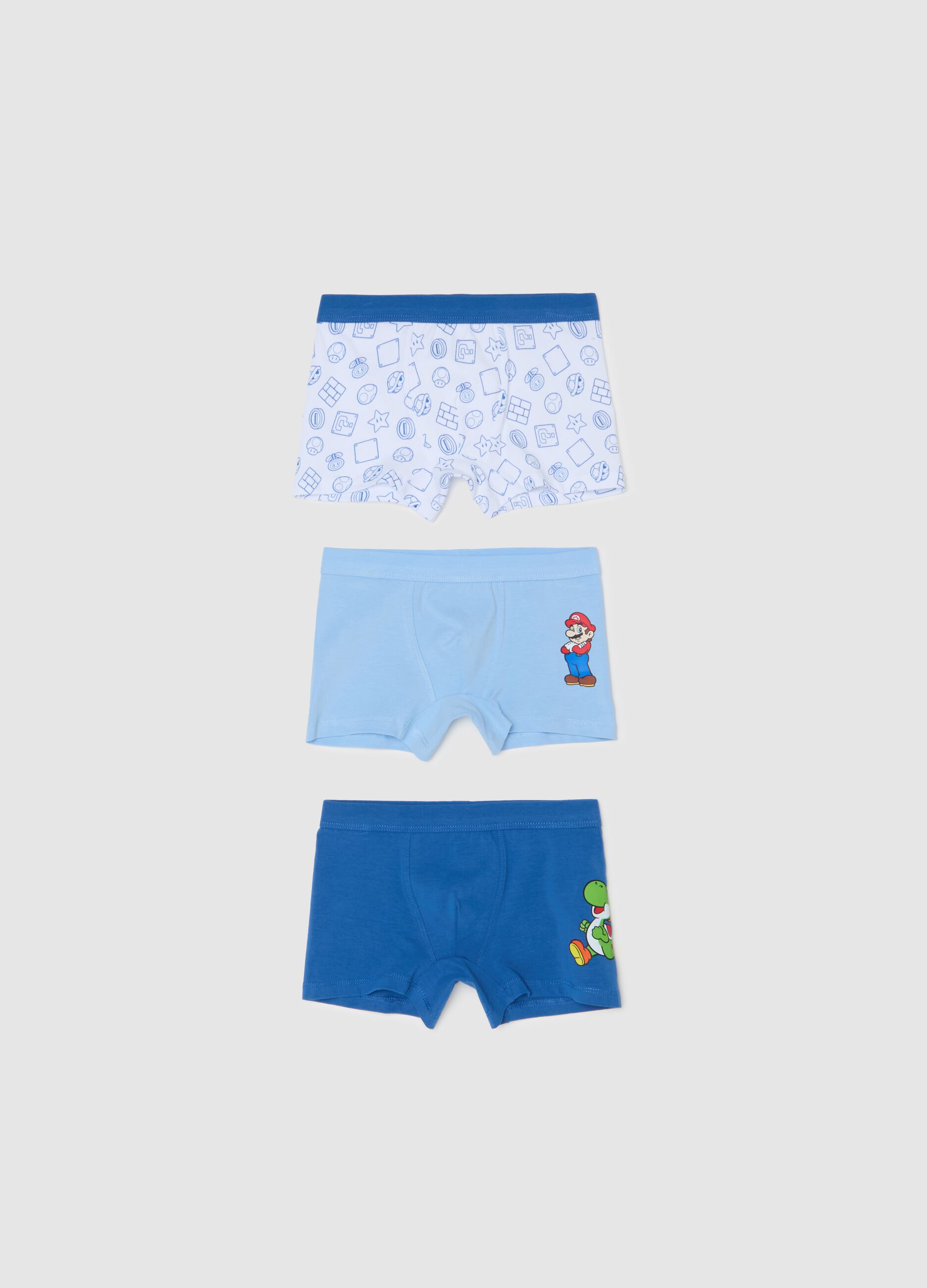 Three-pack boxer shorts with Super Mario™ print